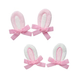 Bunny Ear Velvet Bow Clips