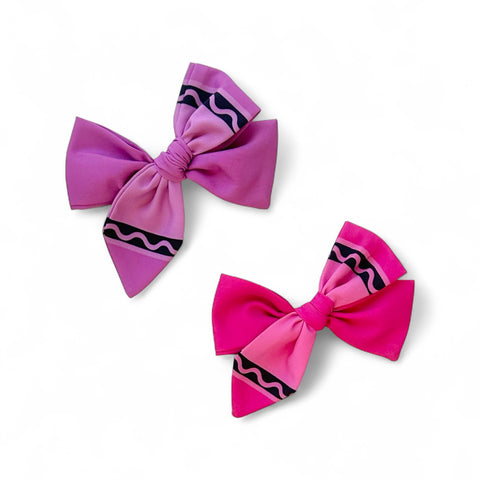 Crayon Bow- Choose Color