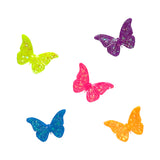 Neon Glitter Butterfly Clip