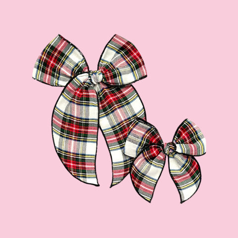 Holiday Plaid Fable Bow