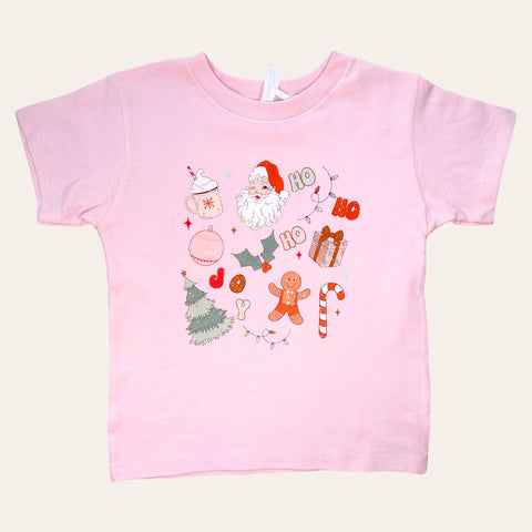 5T Pink Christmas Tee