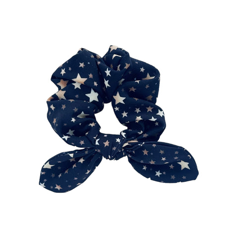 Black and Gold Star Knot scrunchie