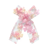 3D Flower Longtail Bow