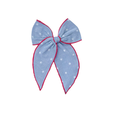 Chambray Star Fable Bow