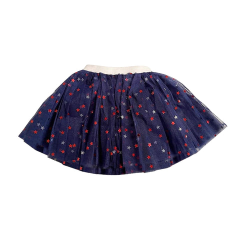 Blue Patriotic Star Tutu Skirt size 2-6 year old
