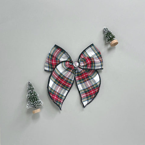 Holiday Plaid Fable Bow