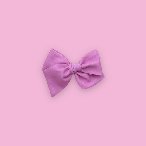 Classic Solid Candy Pink Pinwheel Bow