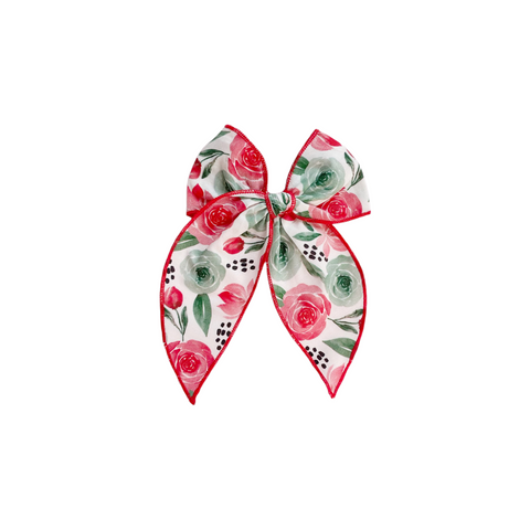 Christmas Floral Fable Bow
