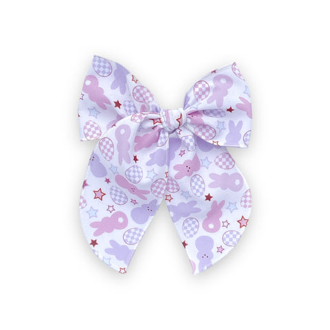Large Pink & Purple Easter Fable Bow