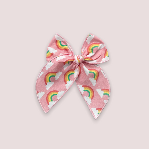 Pink Rainbow Fable Bow