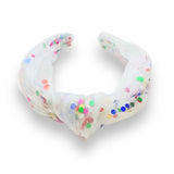 Birthday Confetti Tulle Knot Headband