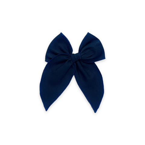 Solid Navy Fable Bow