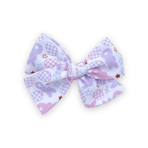 Pink & Purple Easter Pinwheel Bow