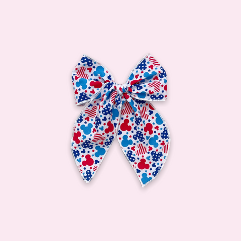 Large Patriotic Mouse Head Fable Bow