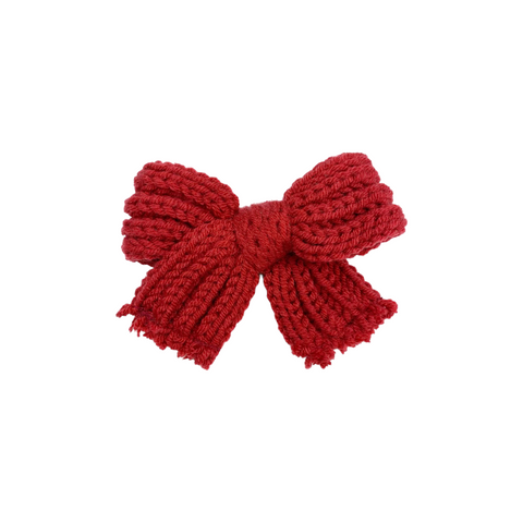 Red Sweater Knit Bow