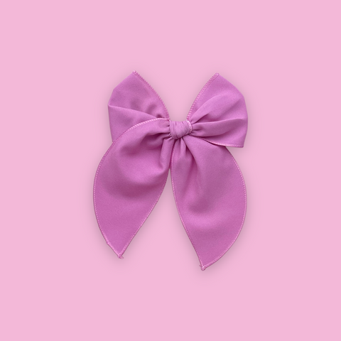 Solid Candy Pink Fable Bow