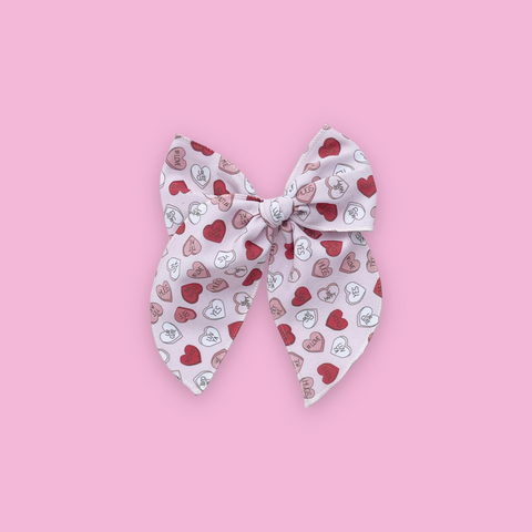 Conversation Heart Fable Bow