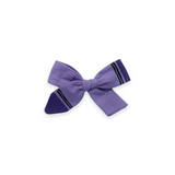 Hand Painted Purple Crayon Bow